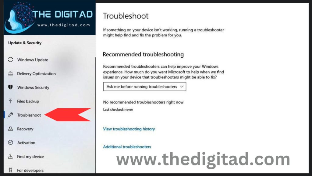 Run Troubleshooting Tools